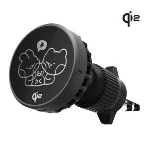 라인프렌즈 미니니 EZ Cool Qi2 맥세이프 차량용 무선 충전기