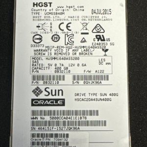 Dell HP 서버용 SSD HGST MLC 사스 SAS SSD 12Gb/S HUSMM1640ASS200 400GB 엔터프라이즈 기업용