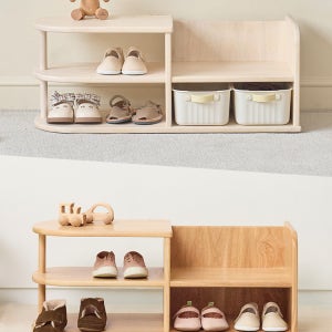 팀버토츠 모나 슈벤치 원목 신발장 아기 의자 벤치 (+포토후기 쿠션)