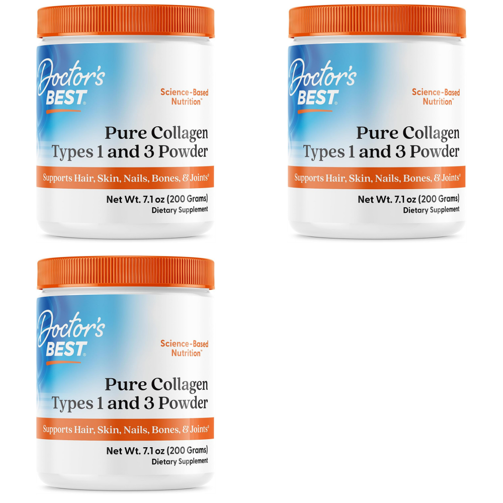 닥터스베스트 <b>퓨어 콜라겐 타입</b> 1 &amp; 3 <b>파우더</b> 200 g 3개