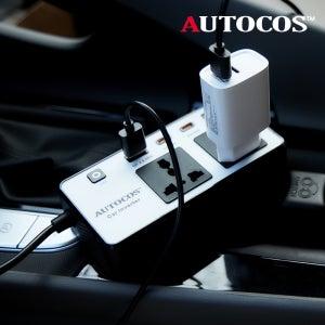 오토코스 차량용 200WPD30W 시거잭 멀티 인버터 12V 220V 초고속 충전 N1-7