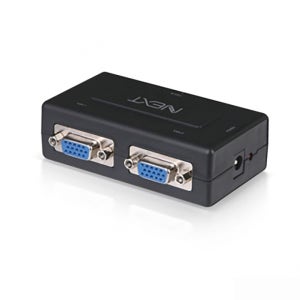 VGA 모니터 분배기 RGB 공유기 NEXT D-SUB 2302VSP 확장기 2대연결