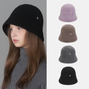 [화이트샌즈] 뽀송 울 니트 버킷햇 라로셸 (4 colors)