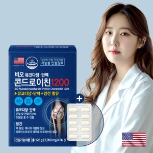 비오 뮤코다당단백 콘드로이친1200 우슬 관절 연골 영양제 콘드레이친 60정, 1개