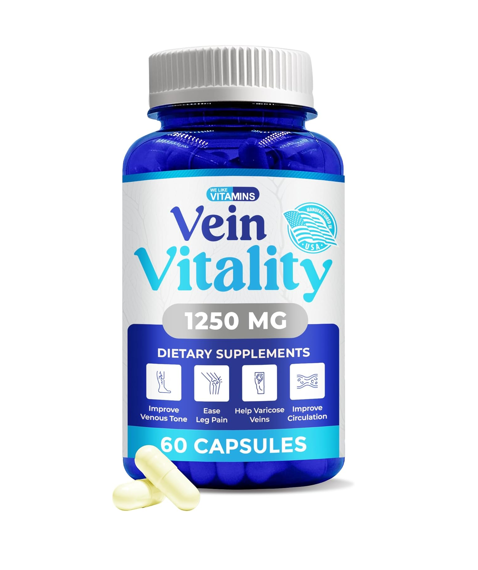 <b>위라이크비타민</b> 디오스민 헤스페리딘 컴플렉스 1250mg 60캡슐