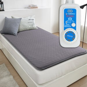 한일의료기 두꺼운 카본탄소매트 전기매트 세탁가능 싱글1인용, 100x200cm, 진그레이