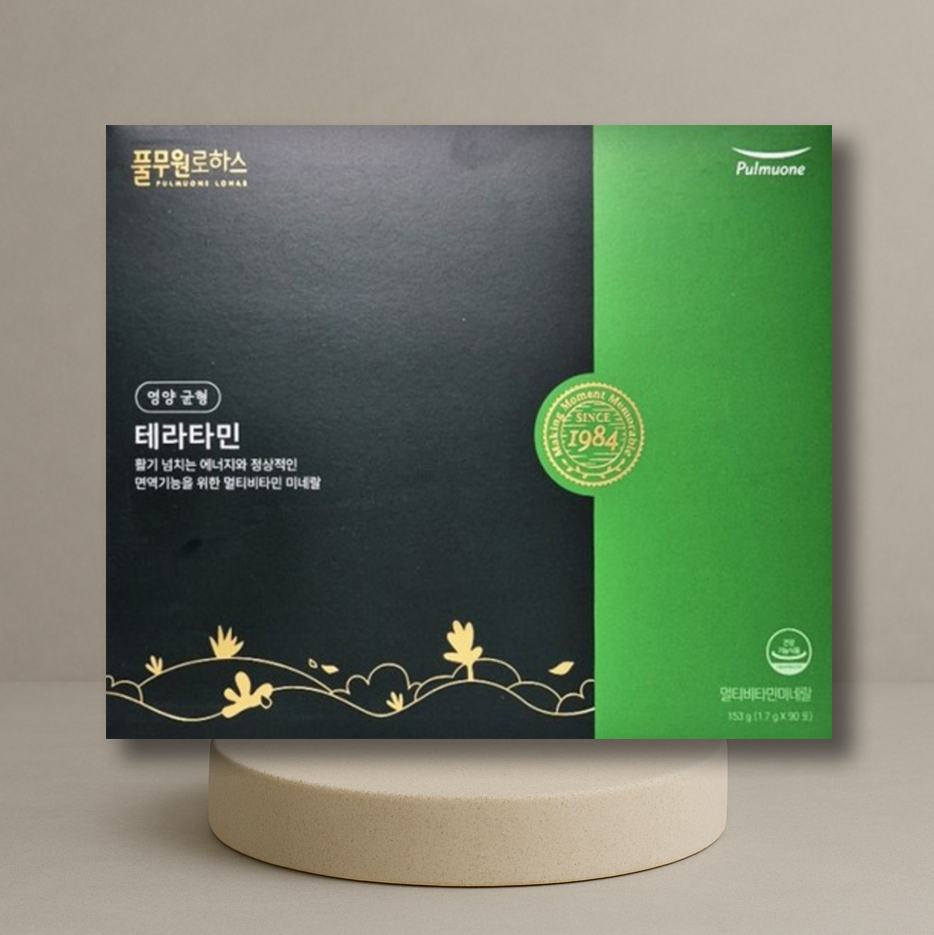 <b>풀무원로하스</b> 테라타민 3개월+28일 +마스크팩선물
