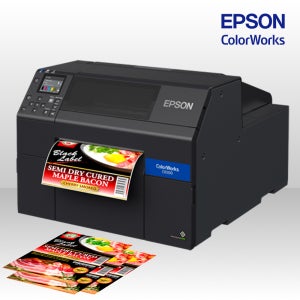 엡손 산업용 컬러 라벨 프린터 CW-C6540A 4인치 바코드 스티커 출력