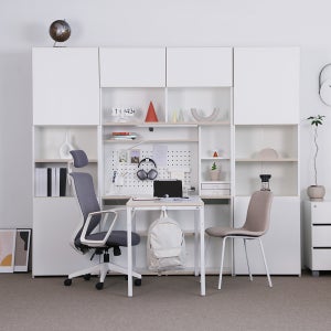 심플즈X프리즘 D2 스토리지장 6단 홈오피스 공부방 서재책장