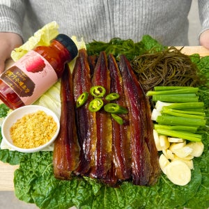 포항 구룡포 꽁치 청어 과메기 10미 해초 야채세트 땅콩 딸기초장 불초장