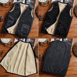 남성 기모 조끼 후리스 방한 보온 경량 베스트