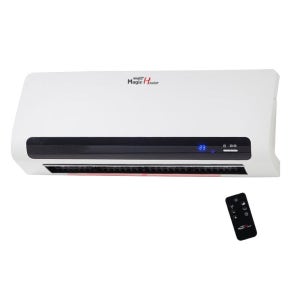 Windpia 쾌속난방 자동온도조절 PTC 벽걸이온풍기 타이머 리모컨형 대형 2.2kw/벽걸이히터 벽걸이난로