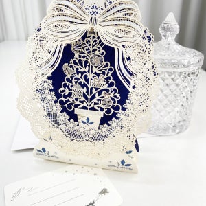 크리스마스- 리본레이스 팝업카드(CP-001)