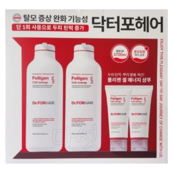 닥터포헤어 폴리젠 샴푸 750ml 2개+100ml 2개 탈모 대용량 샴푸