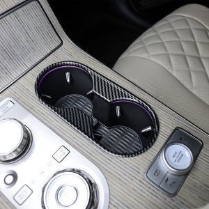 GV80 페이스리프트 1열 컵홀더 커버 카본 몰딩 튜닝 용품