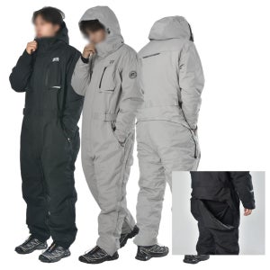 라이더무드 오토바이 방한복 블랙 겨울 배달 우주복 일체형 라이더