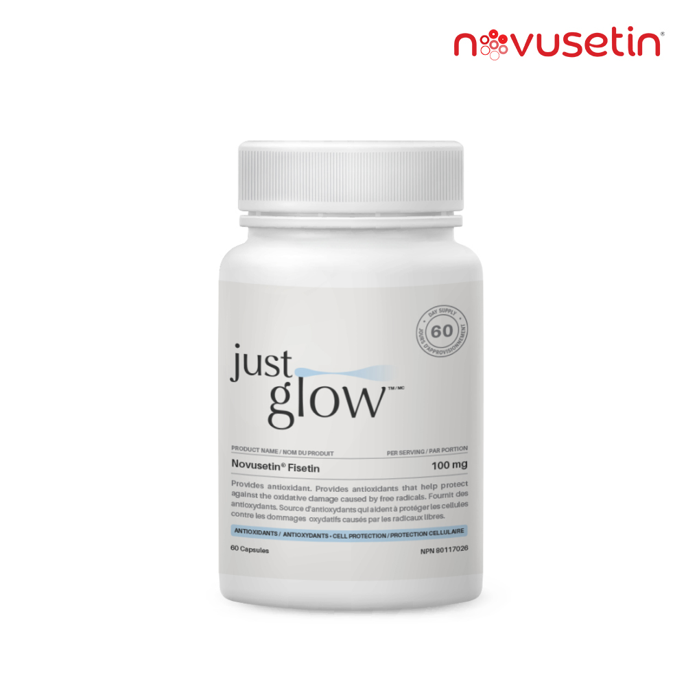 저스트글로우 노부세틴 <b>피세틴</b> Fisetin <b>100</b>mg 60캡슐