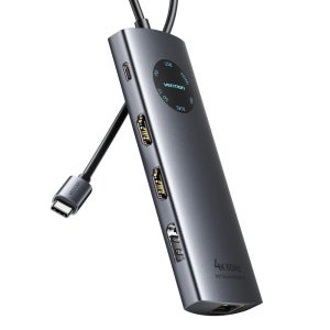 벤션 트리플 디스플레이 HDMI DP 미러링 랜카드 올인원 멀티 허브 TQWHB