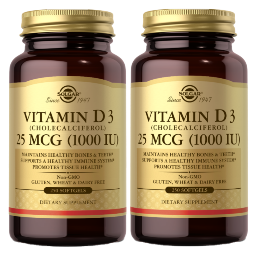 솔가 <b>비타민 D3</b> 1000IU 250정 2통