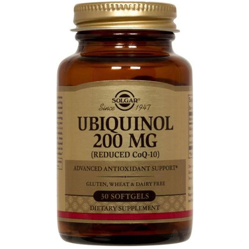 솔가 <b>유비퀴놀 200mg</b> 30정 코엔자임Q10 코큐텐