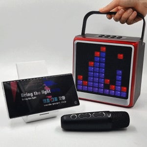 무선 블루투스 노래방 마이크 스피커 듀엣 듀얼 BZ-K5090