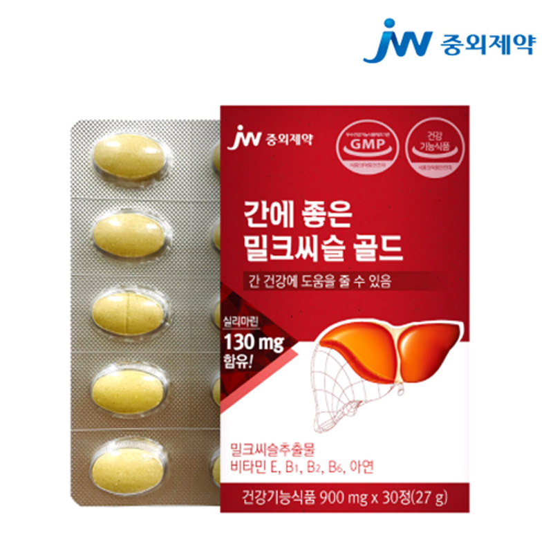 <b>중외제약 간</b>에 좋은 밀크씨슬 골드 900mg x 30정, 1개
