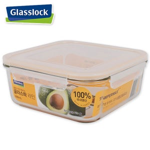 글라스락 밀폐용기-정사각 2600ml 내열강화유리 냉장고보관용기 유리찬통 전자렌지그릇