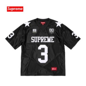 슈프림 24FW 스타 풋볼 져지 블랙