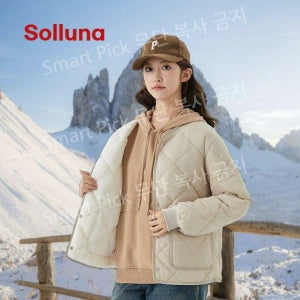 Solluna 여성 경량패딩 퀼팅 누빔 점퍼 가을 겨울 외투 4종 M-4XL