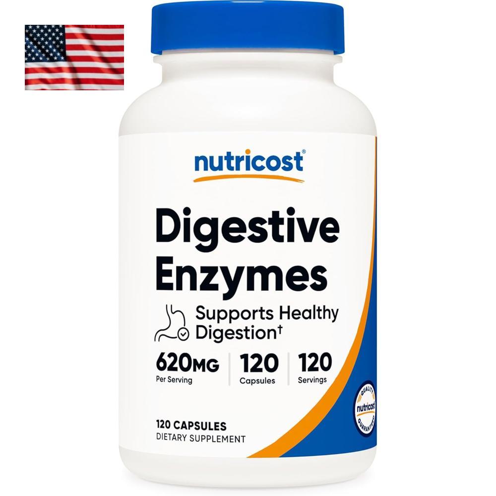 Nutricost Digestive Enzymes 뉴트리코스트 소화 효소 120캡슐