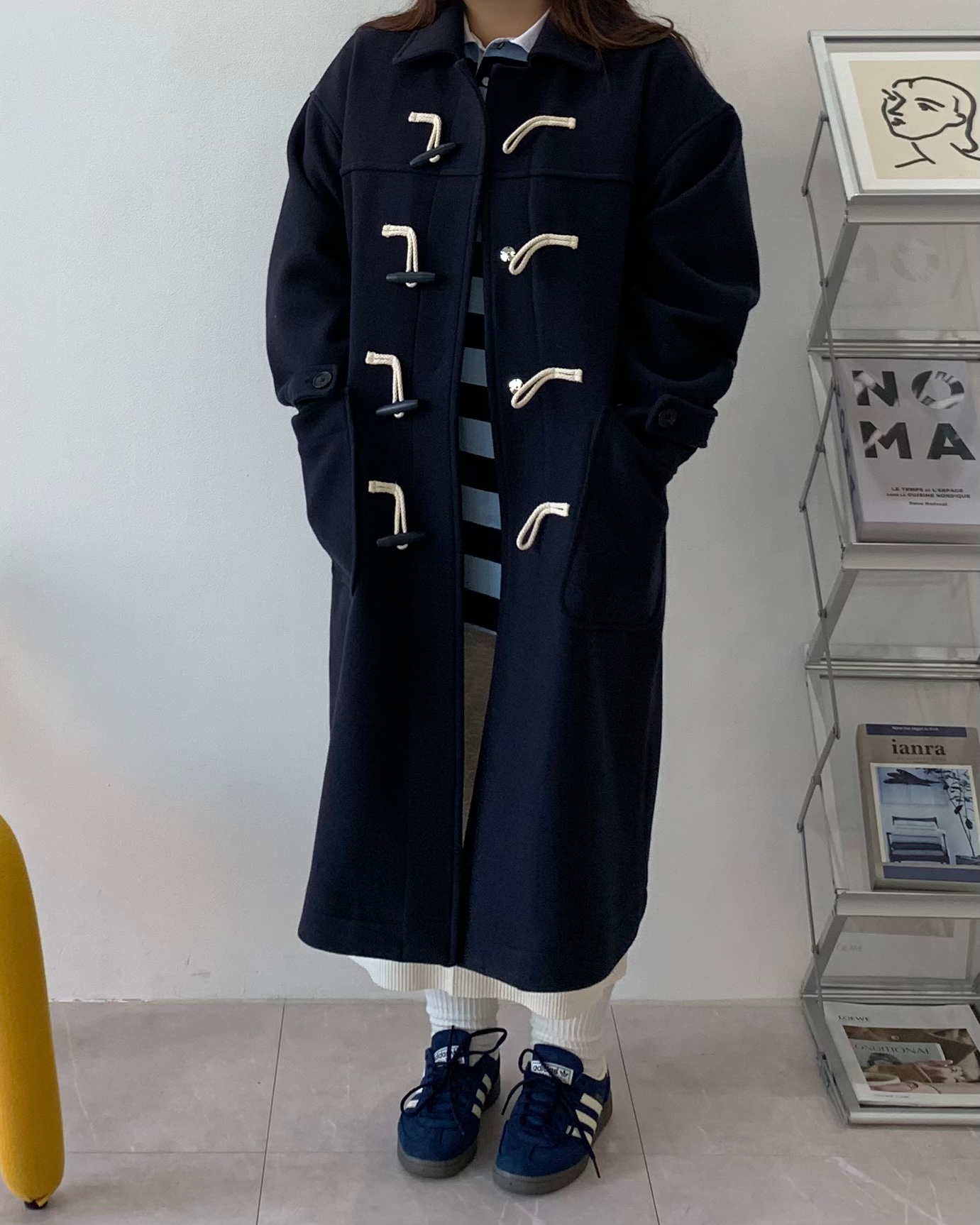 3color 빅사이즈 떡볶이코트 울코트