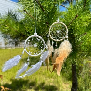 엔틱 썬캐쳐 인테리어 캠핑 장식 모빌 벽장식 드림캐쳐 깃털 현관 침대 책상 방 꾸미기
