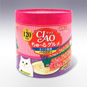 이나바 챠오츄르 대용량 버라이어티팩 고양이츄르 SC- 211 참치+해산물 120p, 14g, 1개