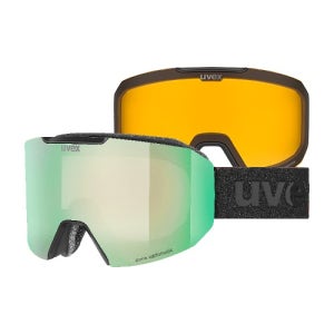 우벡스 스노우보드 스키 고글 2425 UVEX evidnt ATTRACT V black matt mirror green 변색렌즈 안경가능