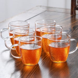 내열유리 찻잔 6p 허브티 홍차잔 100ml