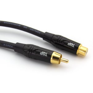 HDTOP 국산 제작 RCA 암 TO RCA 수 케이블 1M HT-TP576