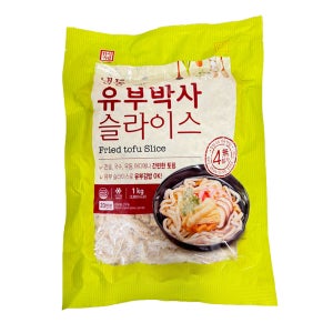 한성 슬라이스 유부 1kg / 냉동유부 우동 전골 국수 김밥 토핑