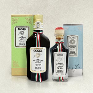 GOCCE 고쎄 시칠리아 올리브오일 500ml + 프레지아토 10년산 발사믹식초 250ml