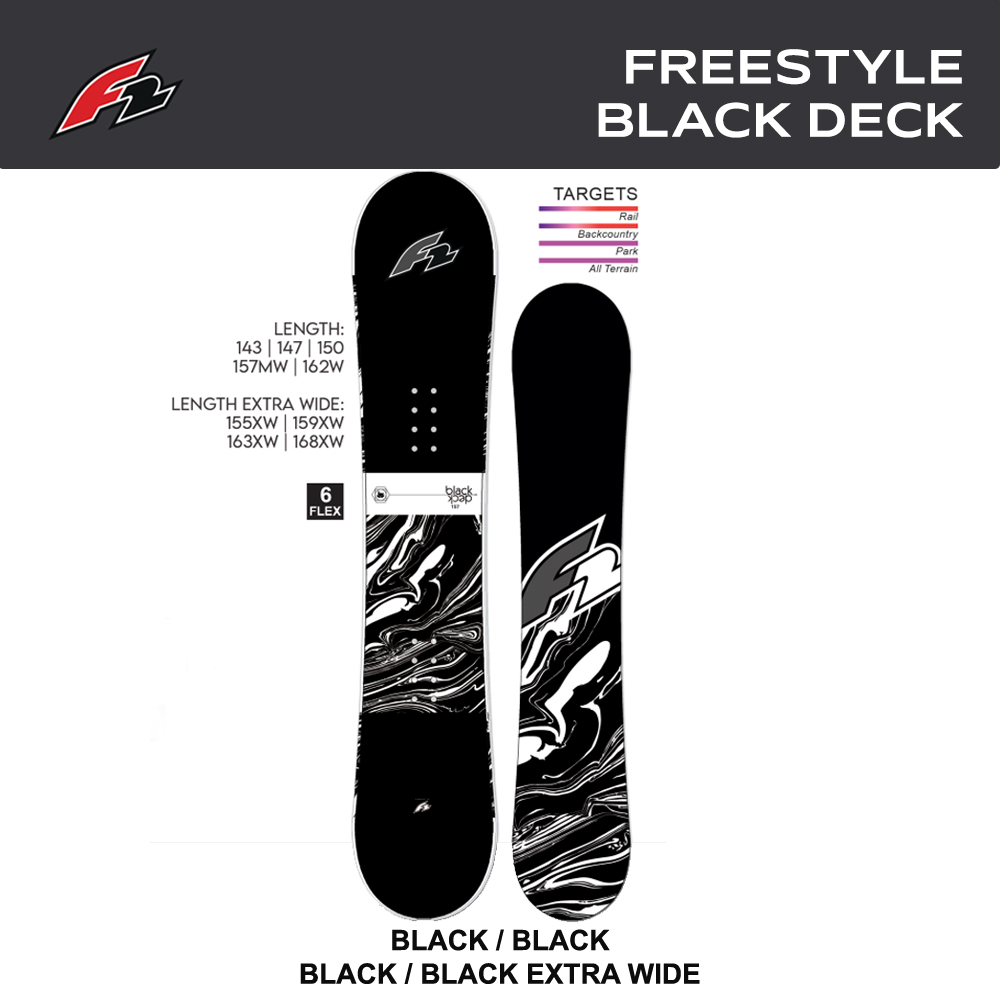 2425 에프투 블랙 데크 F2 Black Deck W/XW 스노우보드 데크