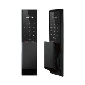 코콤 KDL-PK2000K 푸쉬풀 무타공 도어락 번호 카드 비상키
