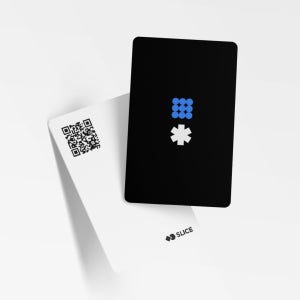 슬라이스 디지털 명함 NFC 카드 - QR블랙