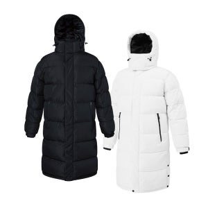 미라클 에어볼 커플 남자 남성 여자 여성 벤치코트 단체복 로고 이니셜 롱패딩 맞춤 제작