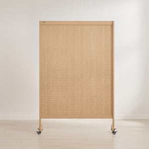 듀크 이동식 우드 파티션 타공 1200X1800 메이플 캐스터형 가림막 칸막이