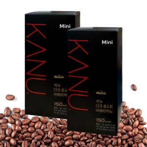 카누 다크 로스트 아메리카노 미니 150T 6각 원두 블랙 커피 일회용 스틱 커피