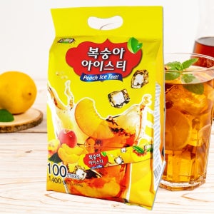 이레에프에스 복숭아 아이스티 100 스틱 복숭아 홍차 일회용 가루 분말 파우더