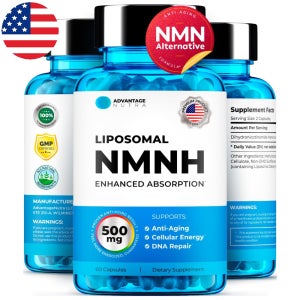 어드밴티지뉴트라 리포좀 NMNH 500mg 리포조말 NMN 환원형 60캡슐