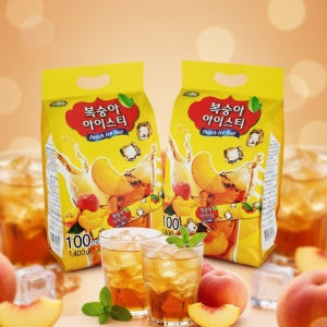이레에프에스 복숭아 아이스티 100스틱 8봉 일회용 스틱 가루