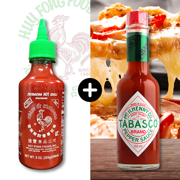 미국 스리라차 소스 후이퐁 후이펑 255g+타바스코 핫소스 150ml 저칼로리 매콤