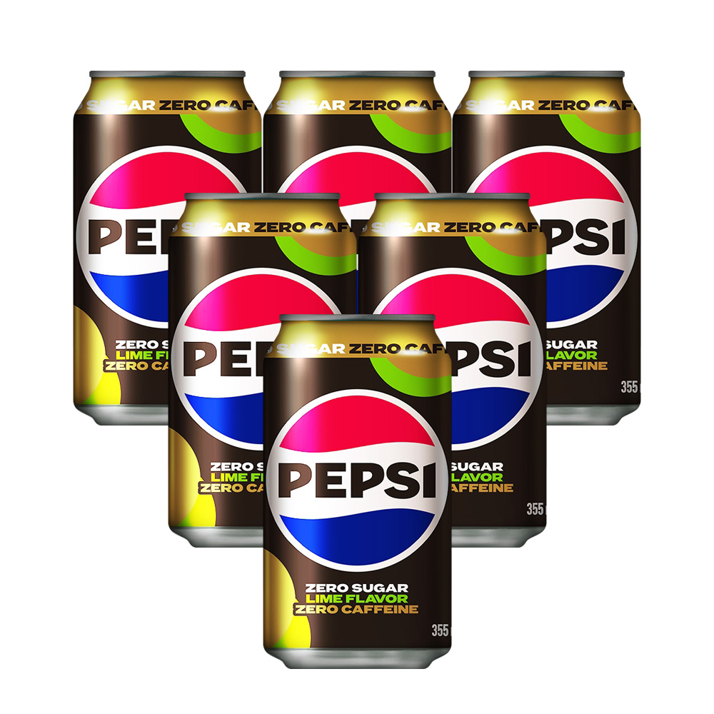 펩시 제로 제로 카페인 355ml 라임 6개 팹시제로