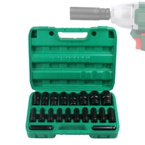 솔리드 1/2 임팩 롱 복스알 20P 세트 육각소켓 수동 렌치 롱임팩 롱복스